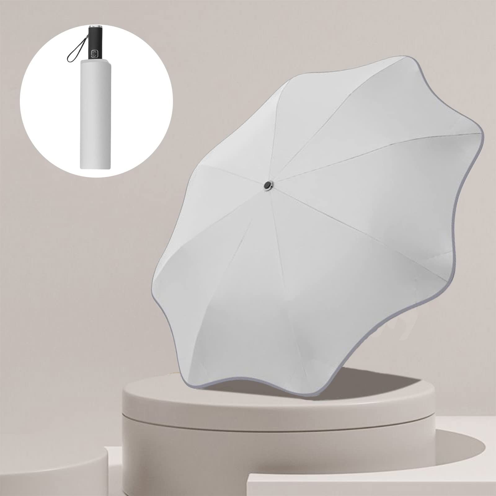 Round-Corner Anti-Poking Sunny and Rainy Umbrella with Reflective Strip view 10