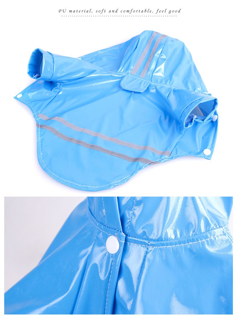 Dogs Raincoat for Dogs Dog Rain Hoodie Pet Rain Slicker Pet Rain Coat Poncho view 5