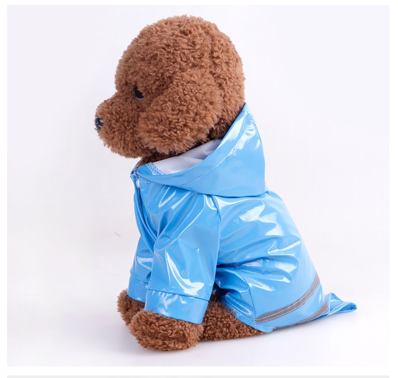 Dogs Raincoat for Dogs Dog Rain Hoodie Pet Rain Slicker Pet Rain Coat Poncho view 8
