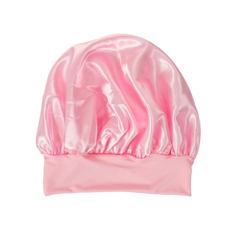 Women's Satin Sleeping Hat Night Sleep Cap Elastic Band Bonnet Nightcap Cap view 7