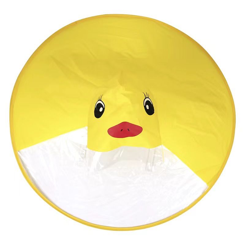 Kids Raincoat,Toddler Duck Raincoat and Umbrella Hat Waterproof UFO for Baby view 2