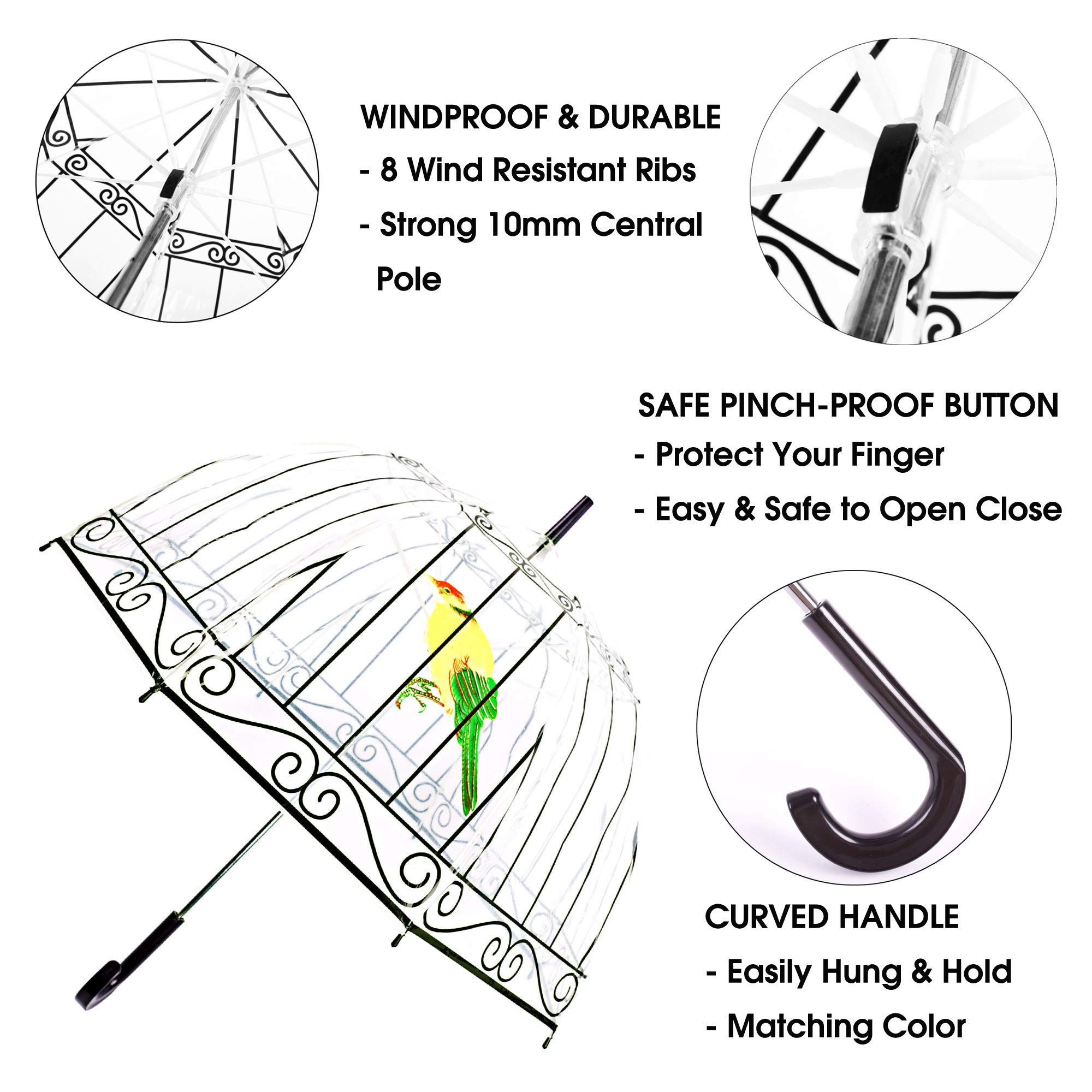 Clear Bubble Umbrella for Girls and Women view 10