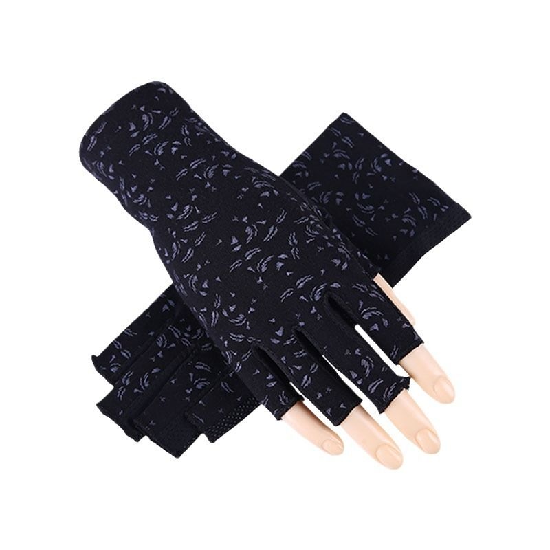 Women Sunblock Fingerless Gloves Summer Driving Gloves Girls Non Slip UV