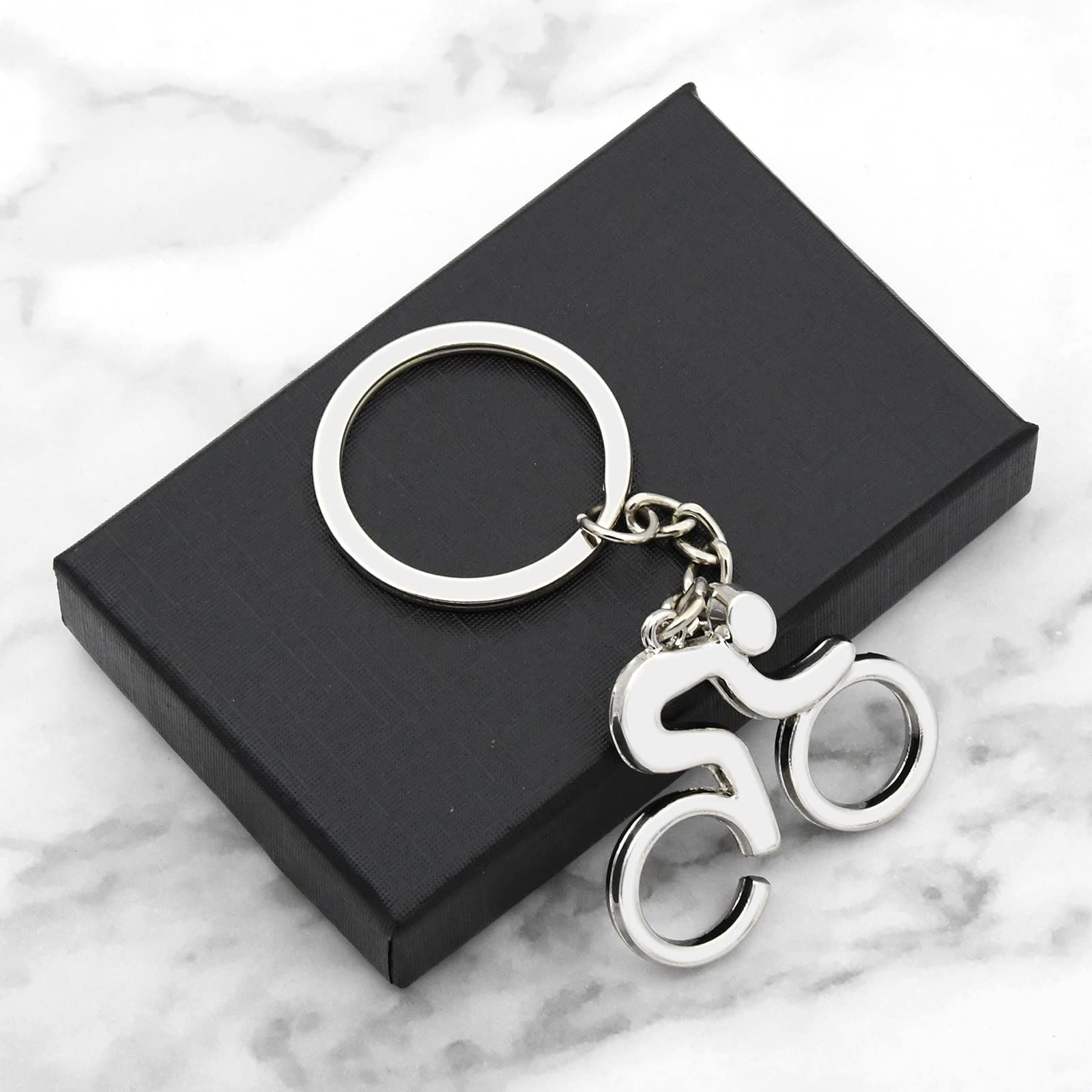 Bike lovers gifts Keychain Cycling gift bicycle Inspirational Keychain for view 3