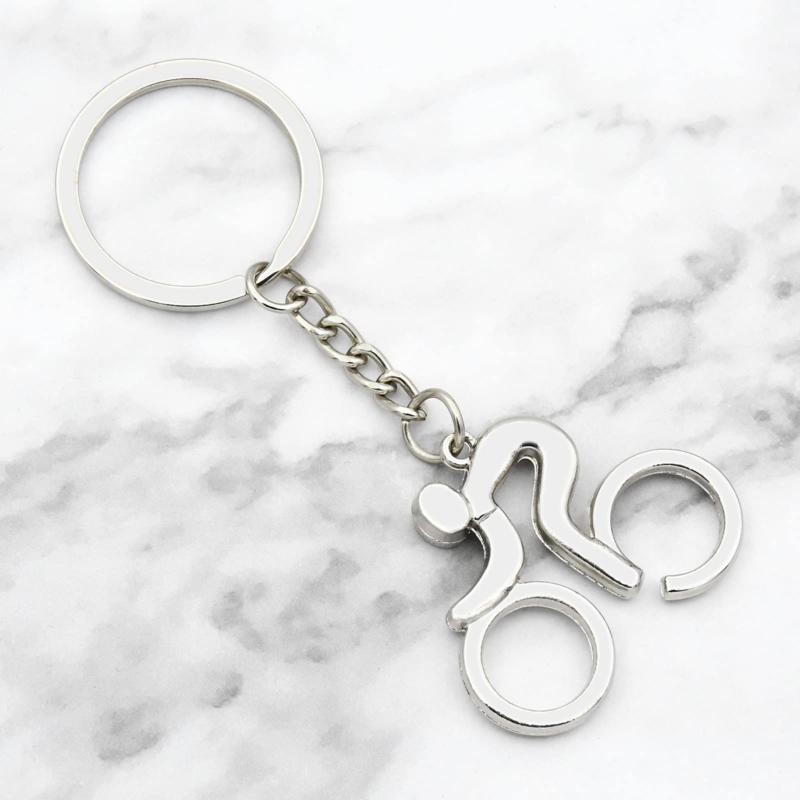 Bike lovers gifts Keychain Cycling gift bicycle Inspirational Keychain for view 5
