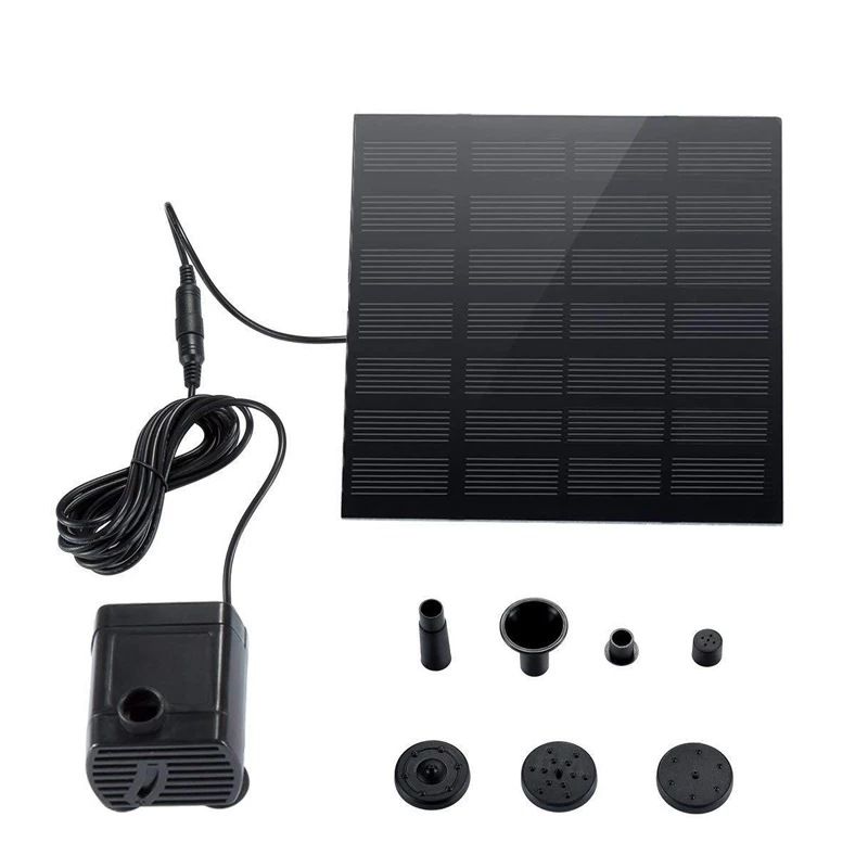 Solar Panel Powered Water Feature Fountain Pump Garden Pool Pond Aquarium view 5