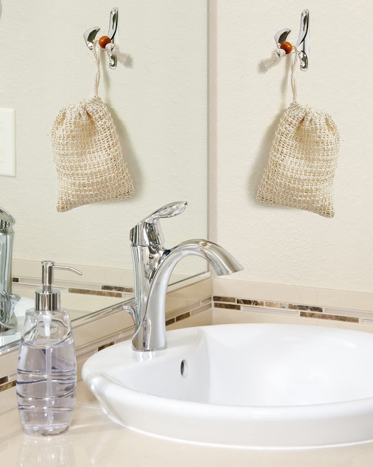 2 Soap Bags Mesh Exfoliating view 2