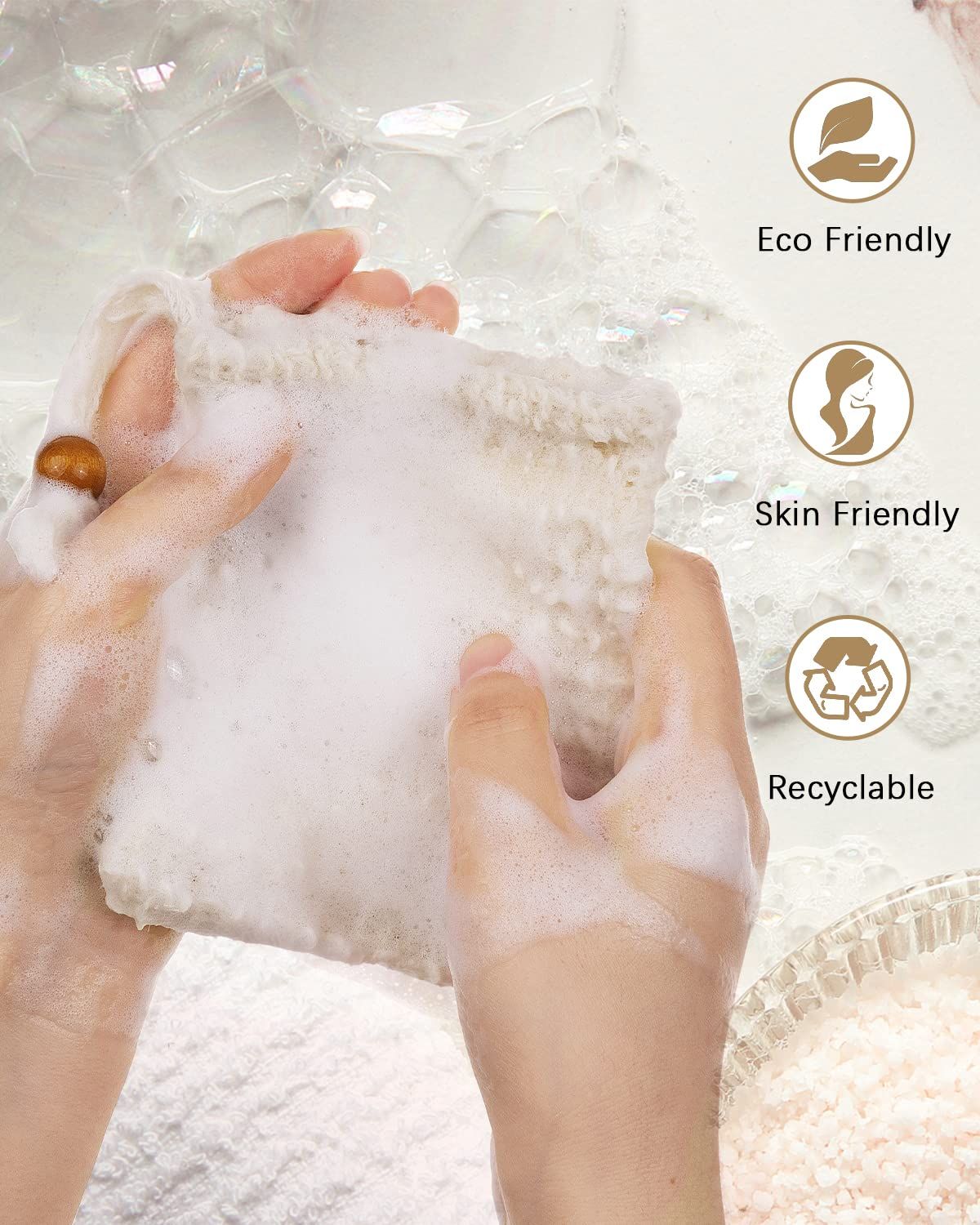 2 Soap Bags Mesh Exfoliating view 3