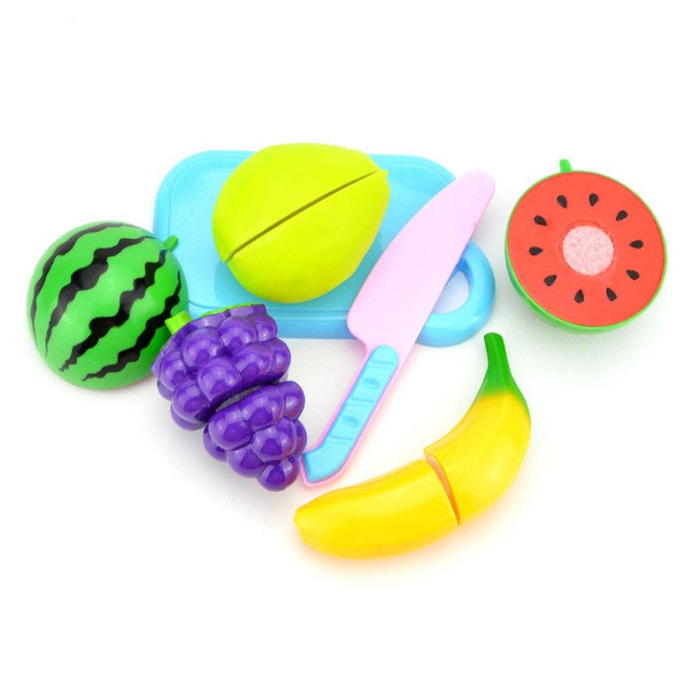 Play Food Set for Kids Pretend Food Cutting Toy Vegetables and Fruits - Play view 2