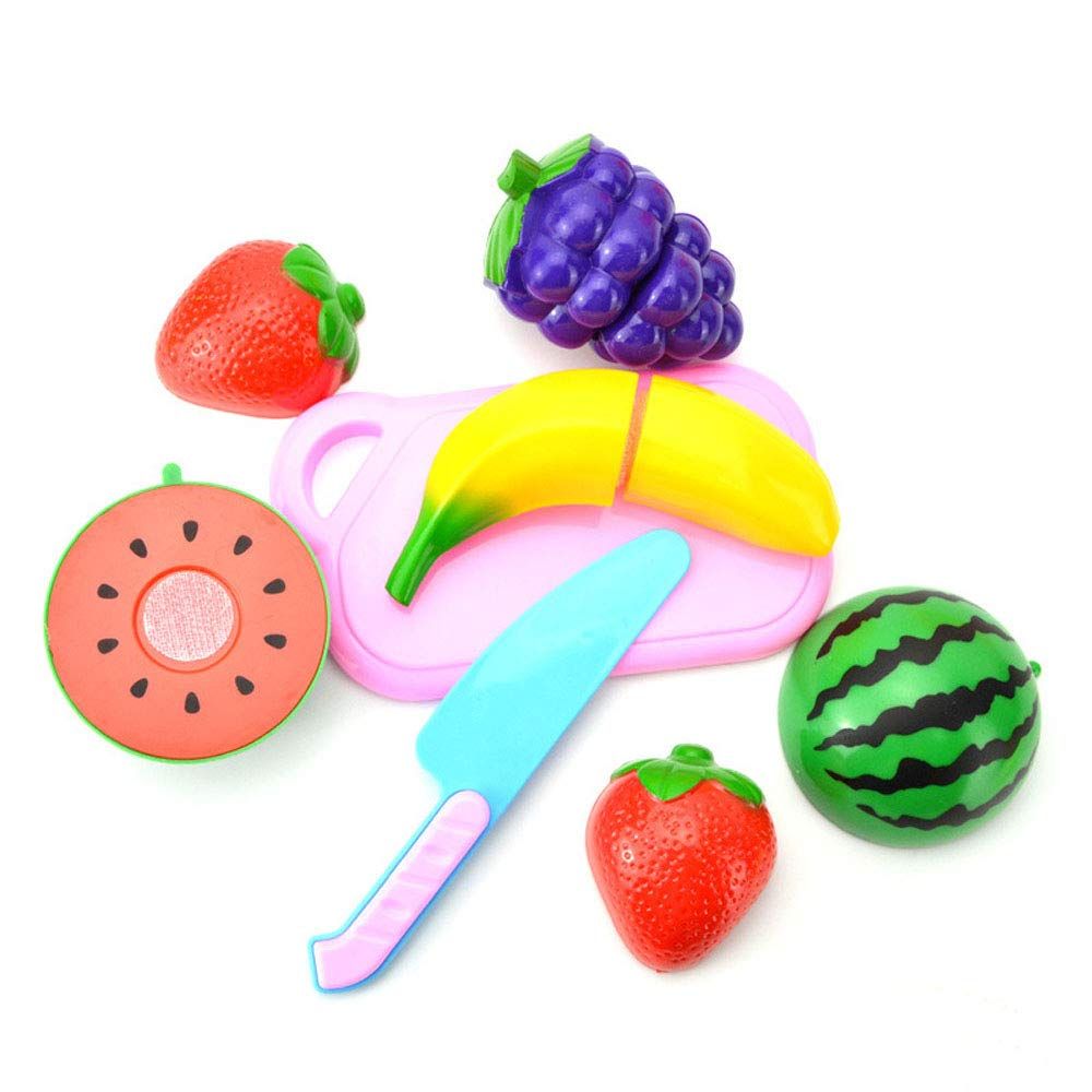 Play Food Set for Kids Pretend Food Cutting Toy Vegetables and Fruits - Play view 3