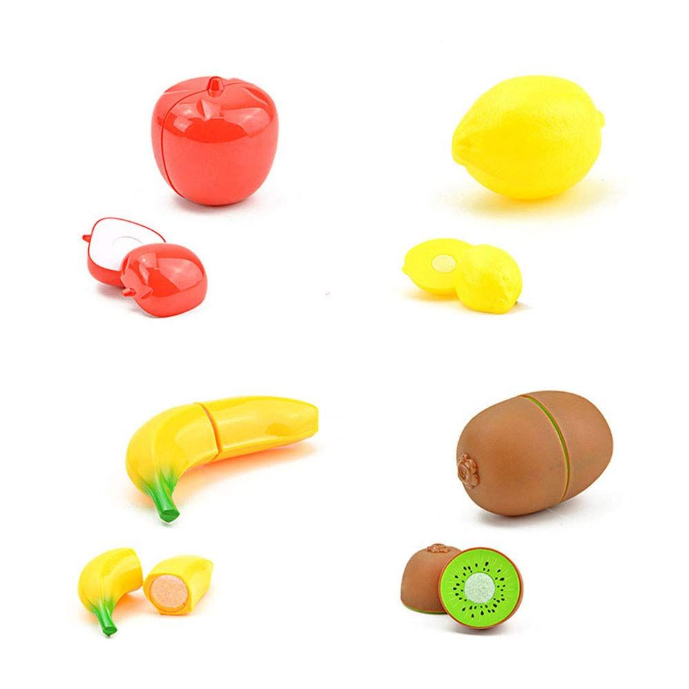 Play Food Set for Kids Pretend Food Cutting Toy Vegetables and Fruits - Play view 4