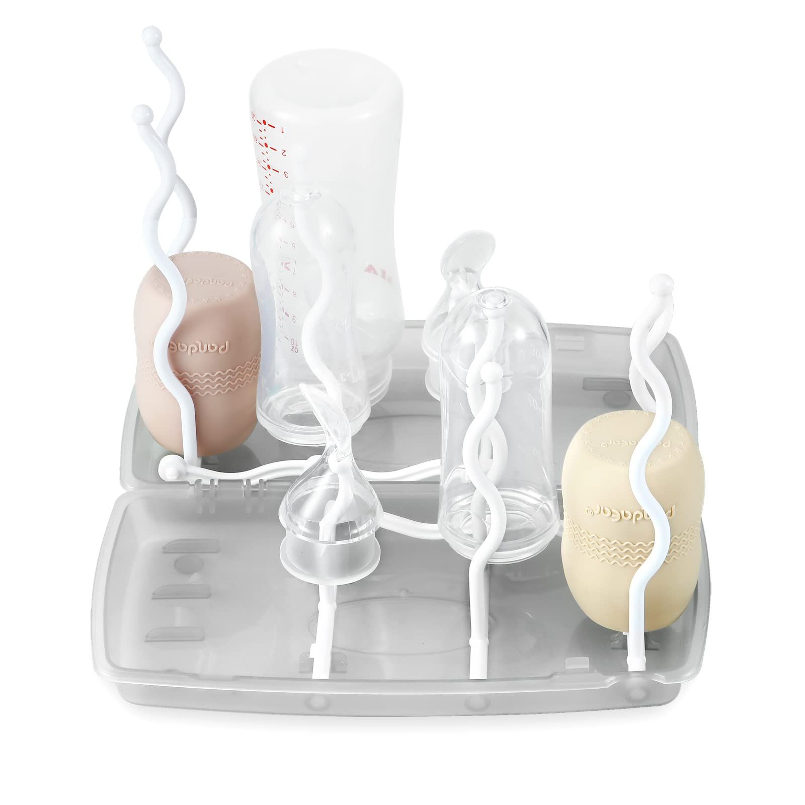 Travel Bottle Drying Rack Space Saving| Portable Baby Bottle Dry Rack| Upright view 4