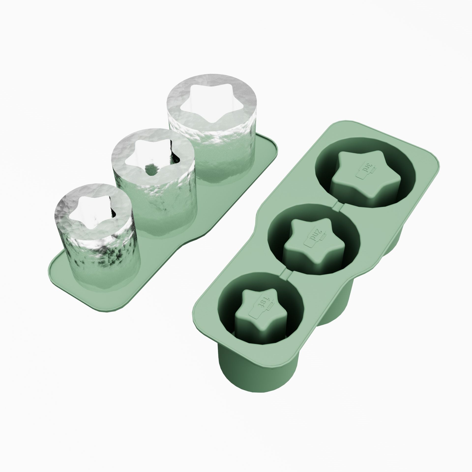 Silicone Ice Cube Tray, Ice Cube Mold for Cooling Whiskey, Cocktails