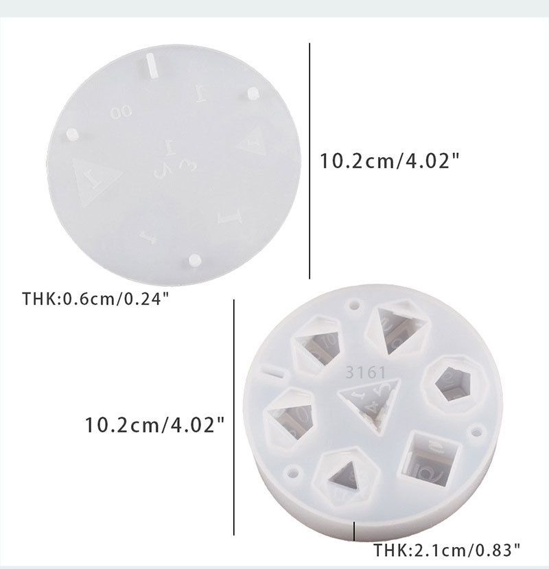 Dice Shaped Ice Cube Mold Dice Silicone Ice Cube Tray Molds with 7 Standard view 5