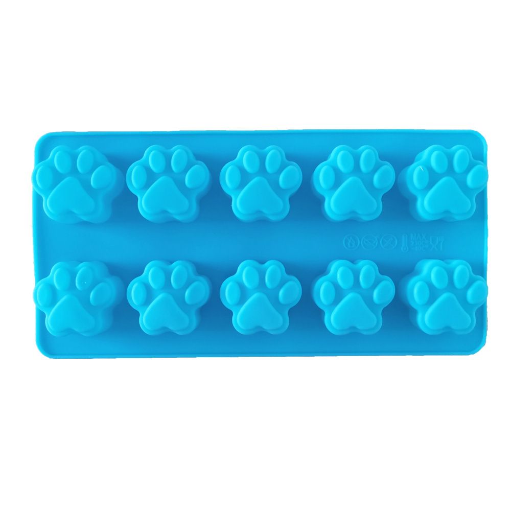 Silicone Ice Tray Mini Animal Dog Cat Paw Print Cupcake Muffin Baking Cup Mold view 3