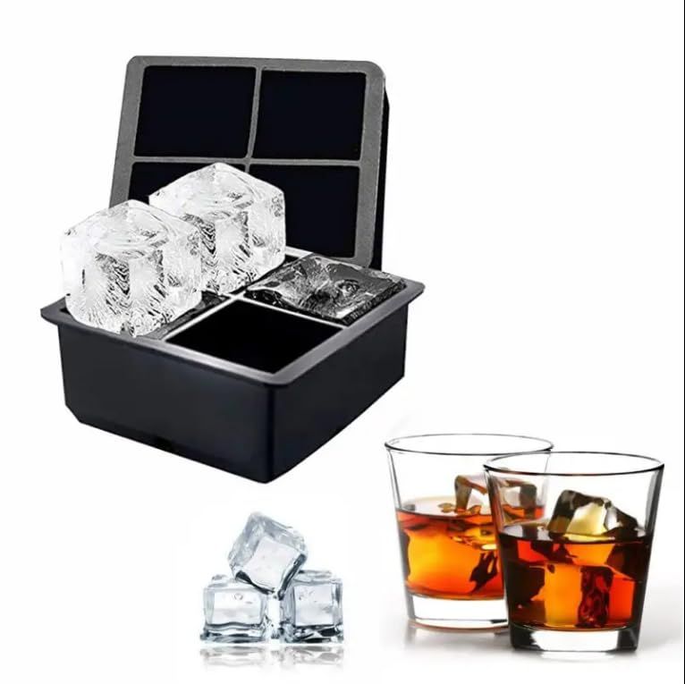Large Ice Cube Trays Silicone - Giant Silicone Ice Maker view 3