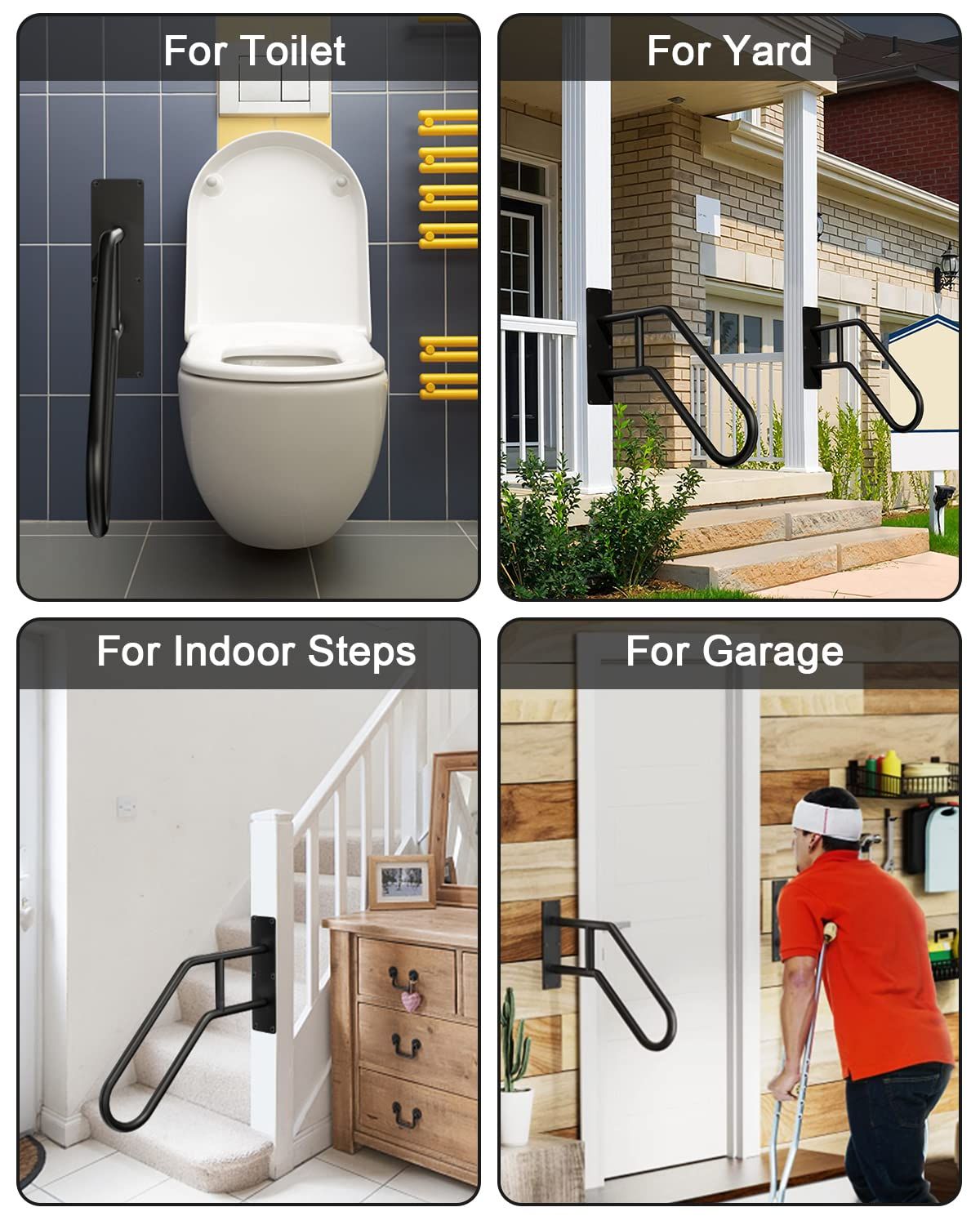 Handrails for Outdoor Steps Stair Railing Indoor view 5