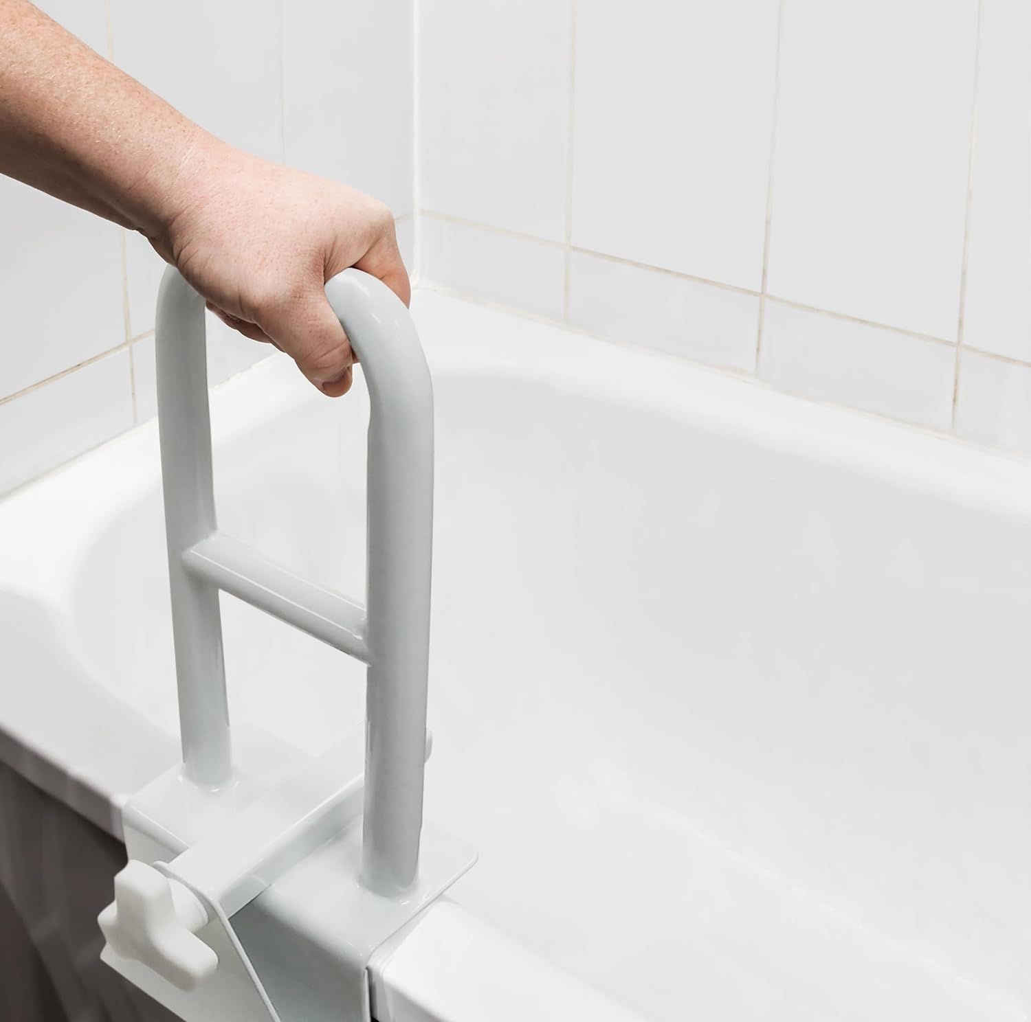 Adjustable Bathtub Safety Rail Shower Grab Bar Handle view 3