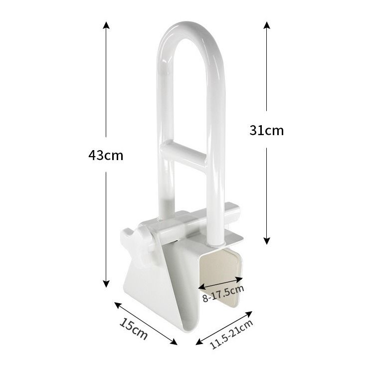 Adjustable Bathtub Safety Rail Shower Grab Bar Handle view 5