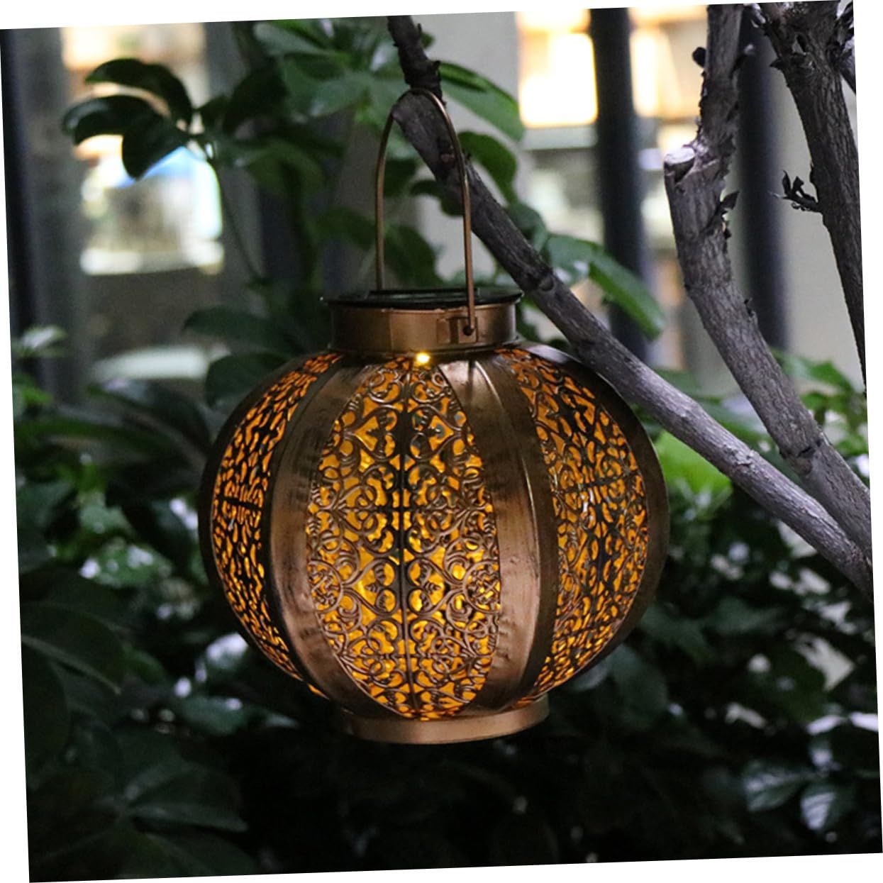 Hanging Lights Vintage Chandelier Outdoor Decor Outdoor Table Lantern Backyard view 3