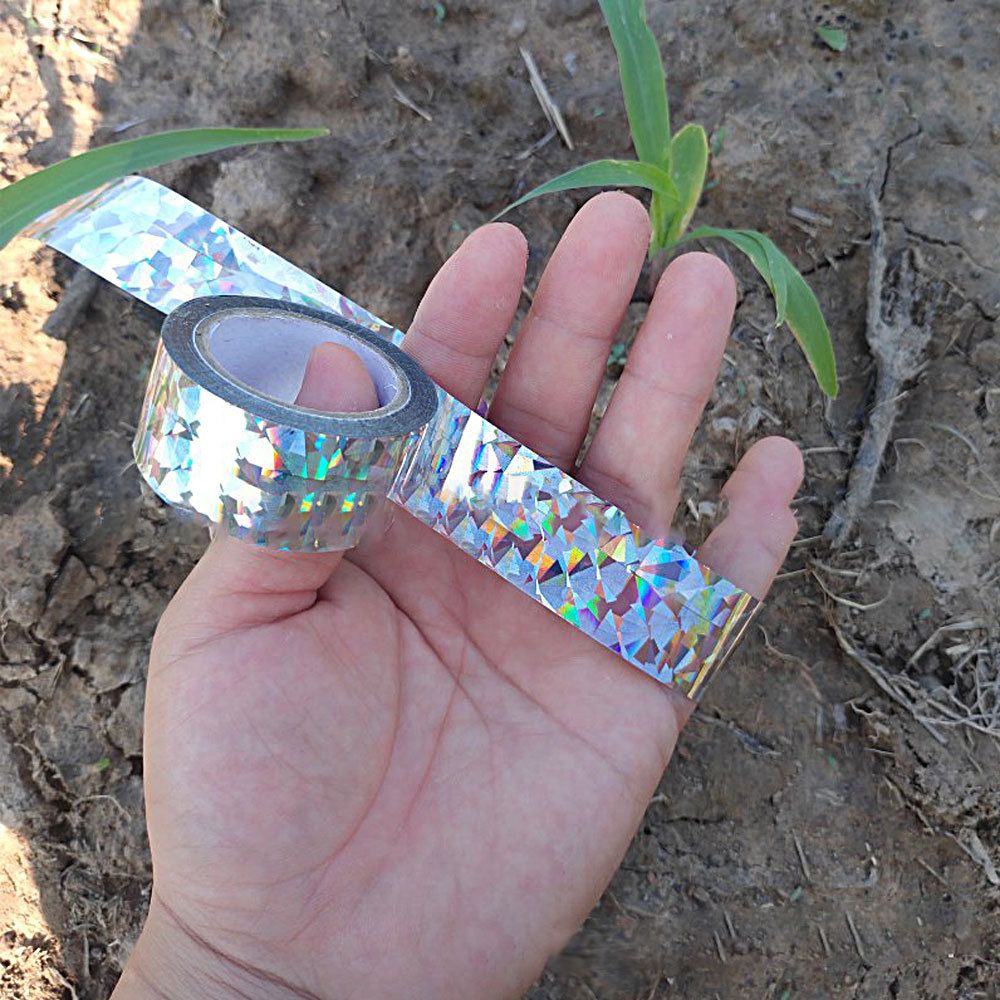 Reflective Tape Keep Birds Away Outdoor Garden Double Side Bird Flash Tape view 5