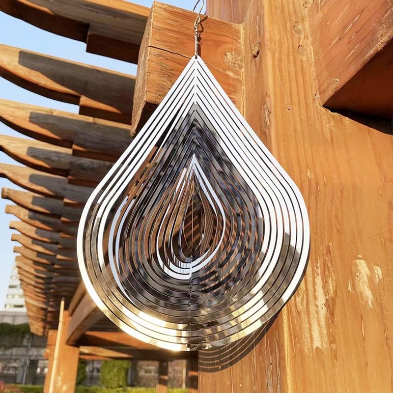 Chasing birds Flowing-Light Effect Courtyard Decorations Made of Stainless view 4