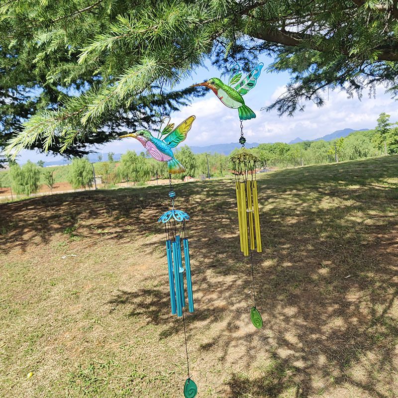 Hummingbird Wind Chimes are Used for Windows view 3