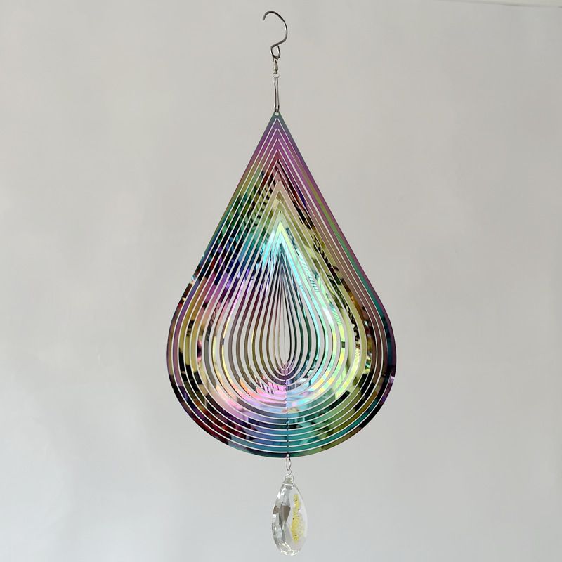 Colorful Crystals Pendant and Hanging Swivel Hooks with Extended Wireropes view 2