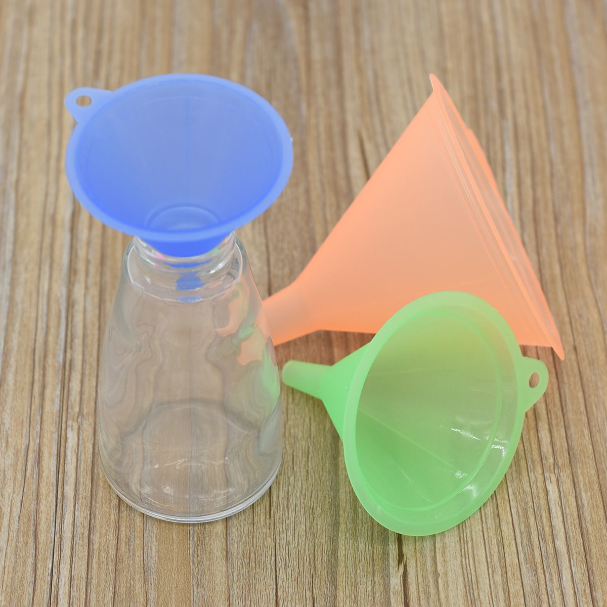 All Purpose Plastic Funnel Set of 5 - Funnels for Kitchen Use Filling Bottles view 2