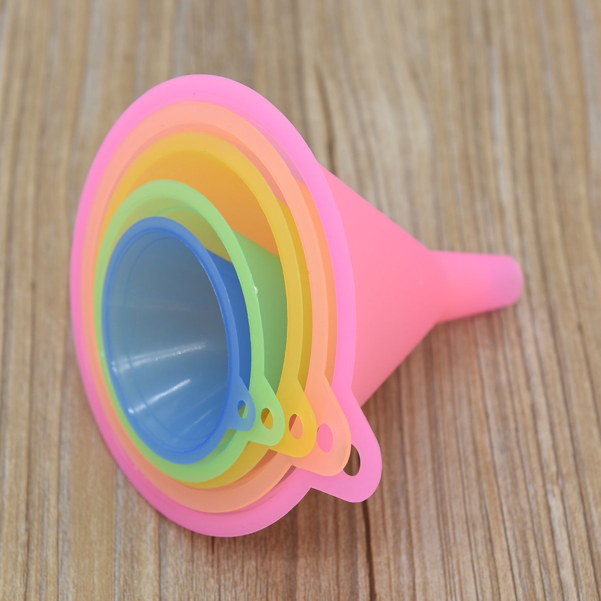 All Purpose Plastic Funnel Set of 5 - Funnels for Kitchen Use Filling Bottles view 4