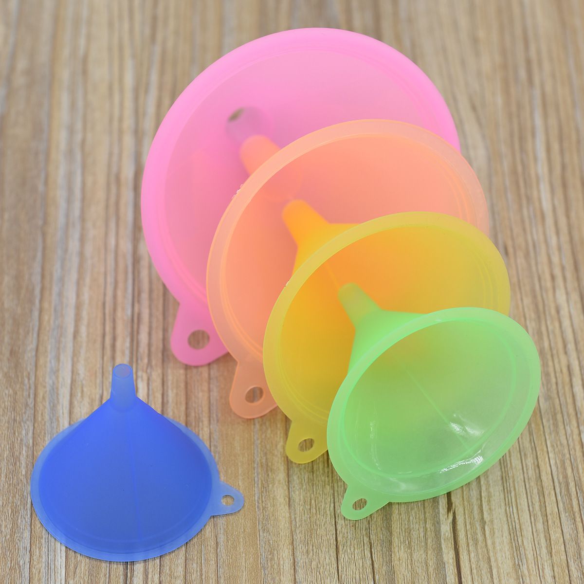 All Purpose Plastic Funnel Set of 5 - Funnels for Kitchen Use Filling Bottles view 5