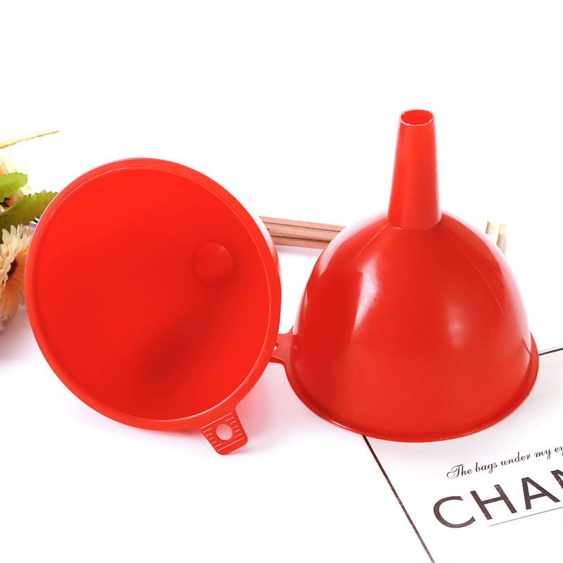 Large Caliber Red Plastic Funnel view 2