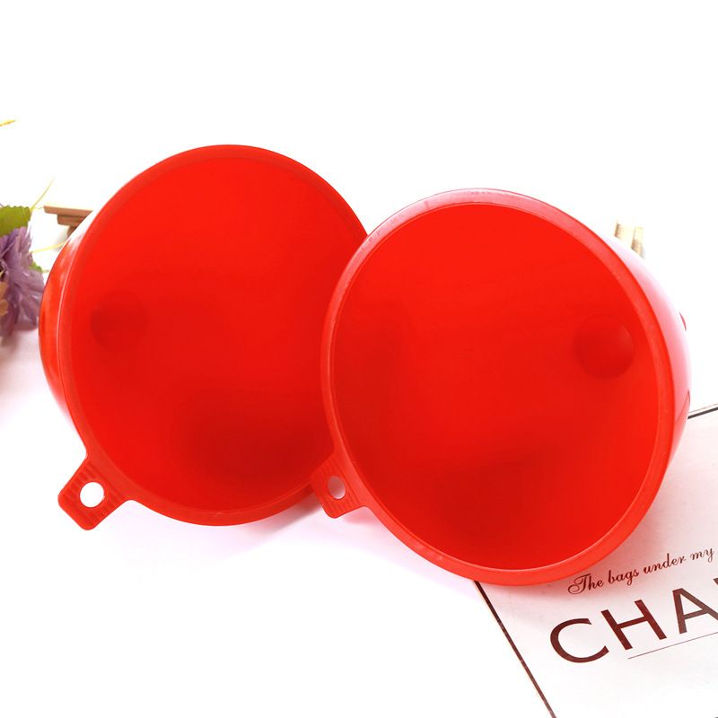 Large Caliber Red Plastic Funnel view 3