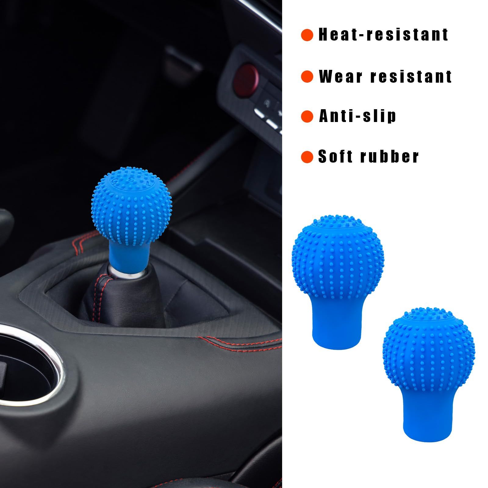 Silicone Auto Gear Shift Knob Cover with Massage Design view 5