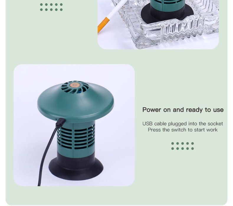 Smoke Air Filter Car Narrow Space Toilet Pet Area USB Portable Cigarette Odor view 5