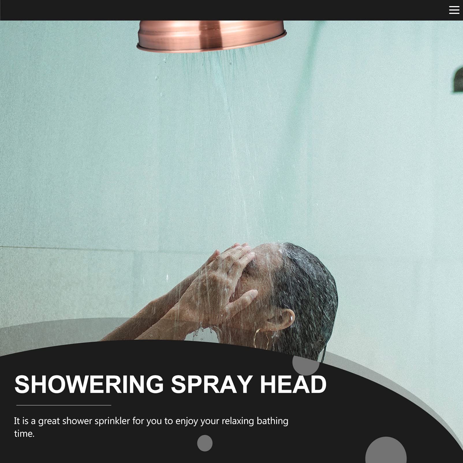 Copper Shower Head High Pressure Rain Shower Head Vintage Retro Shower Sprayer view 5
