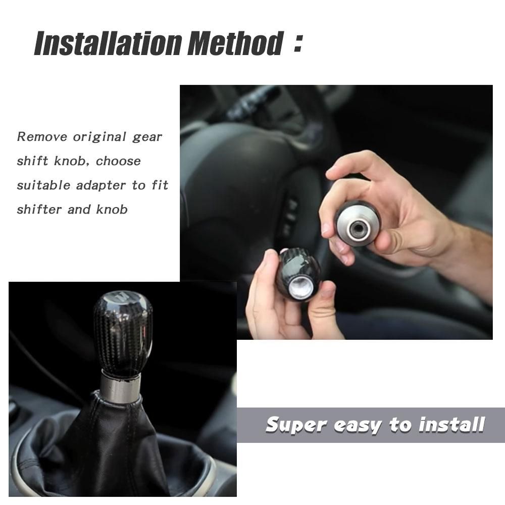 Carbon Fiber Shift Knob with Adapters view 5