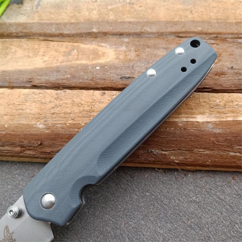 Pocket Folding Knife- Button Lock Knife with Thumb Stud Opener for view 5