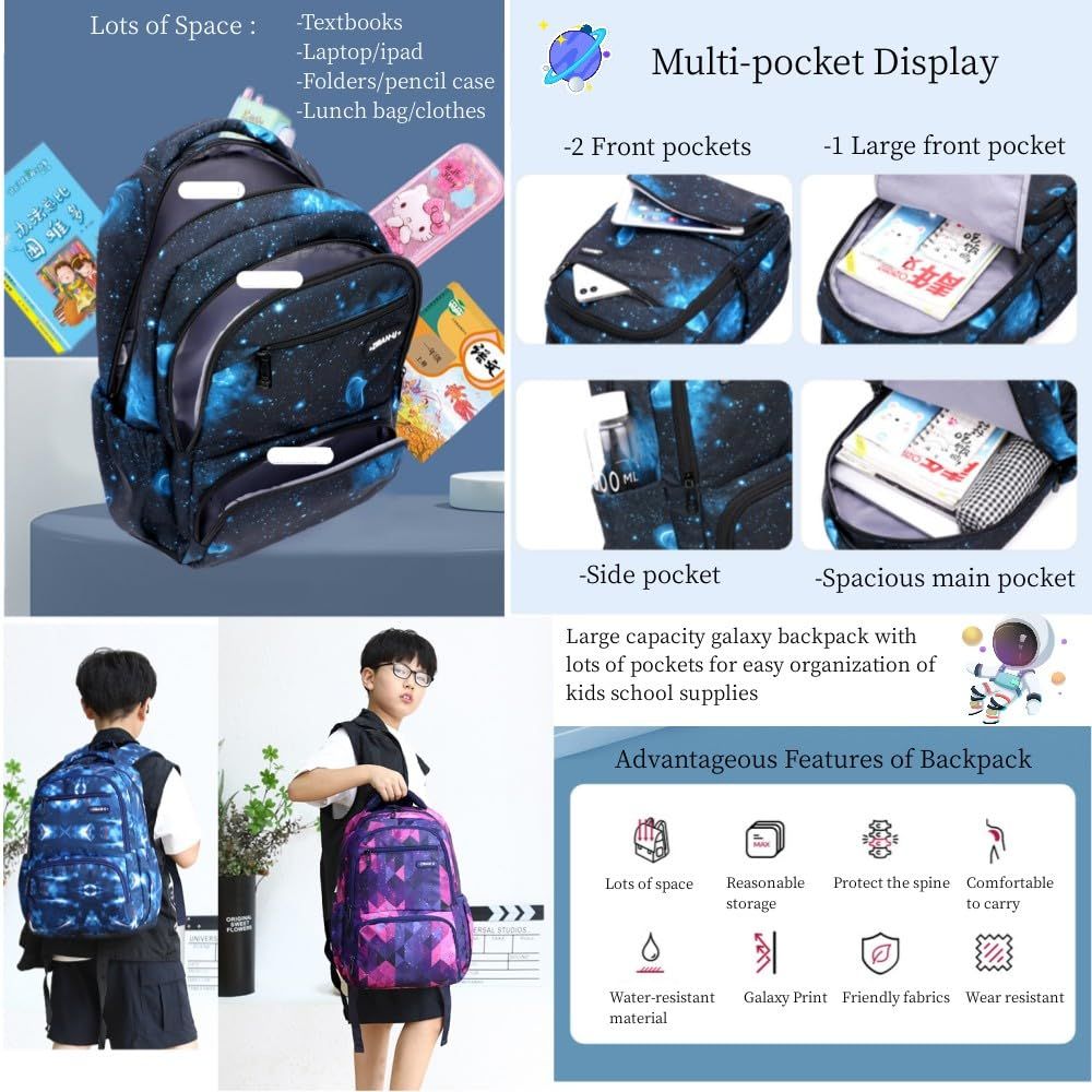 Kids Backpack for Boys Girls Elementary School Backpacks Boys Children view 3