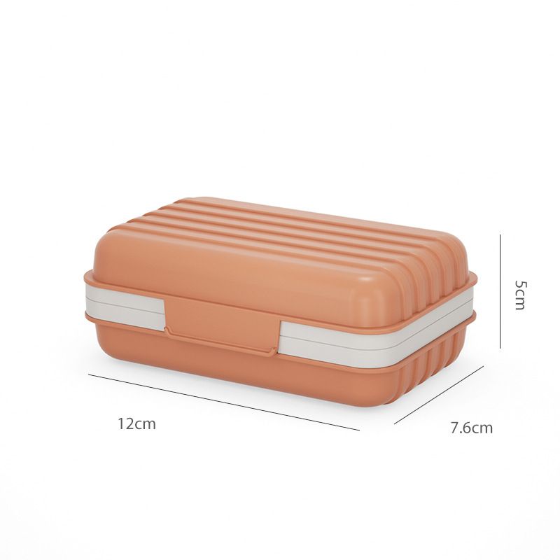 Leakproof Travel Soap Dish with Lid - Draining Soap Bar Holder - Travel Soap view 2