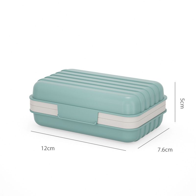 Leakproof Travel Soap Dish with Lid - Draining Soap Bar Holder - Travel Soap view 3