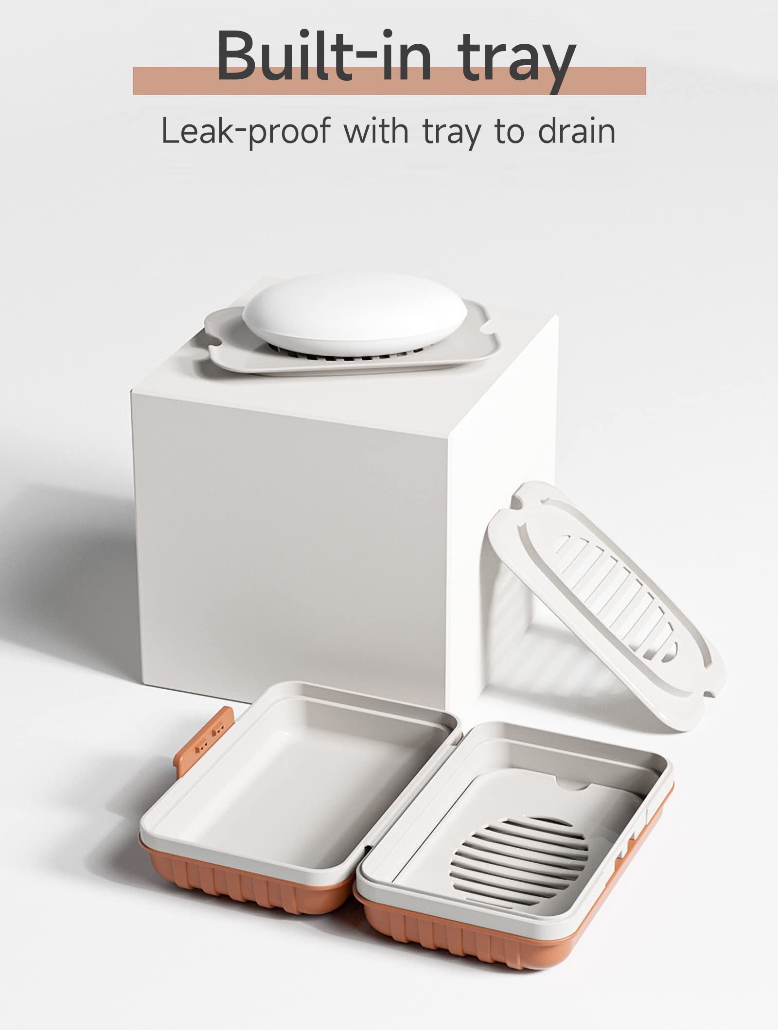 Leakproof Travel Soap Dish with Lid - Draining Soap Bar Holder - Travel Soap view 4