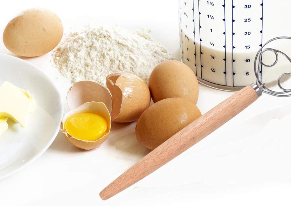 Danish Dough , Stainless Steel Dutch Style Hand Bread Mixer Dough Whisk view 2