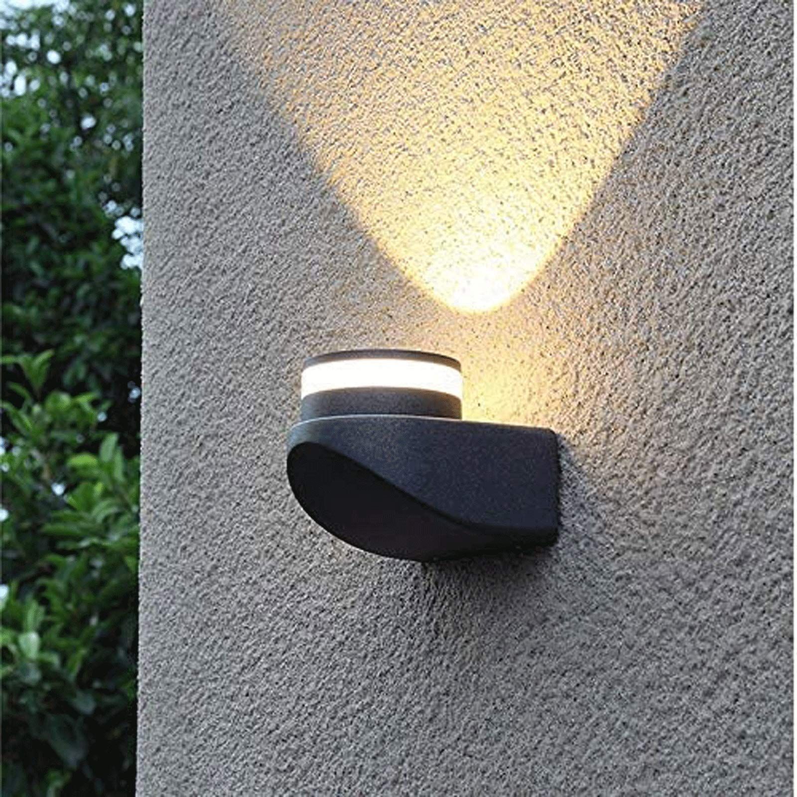 Outdoor Wall Lamp Led Waterproof Wall Lamps Modern Porch Wall Light Black view 2