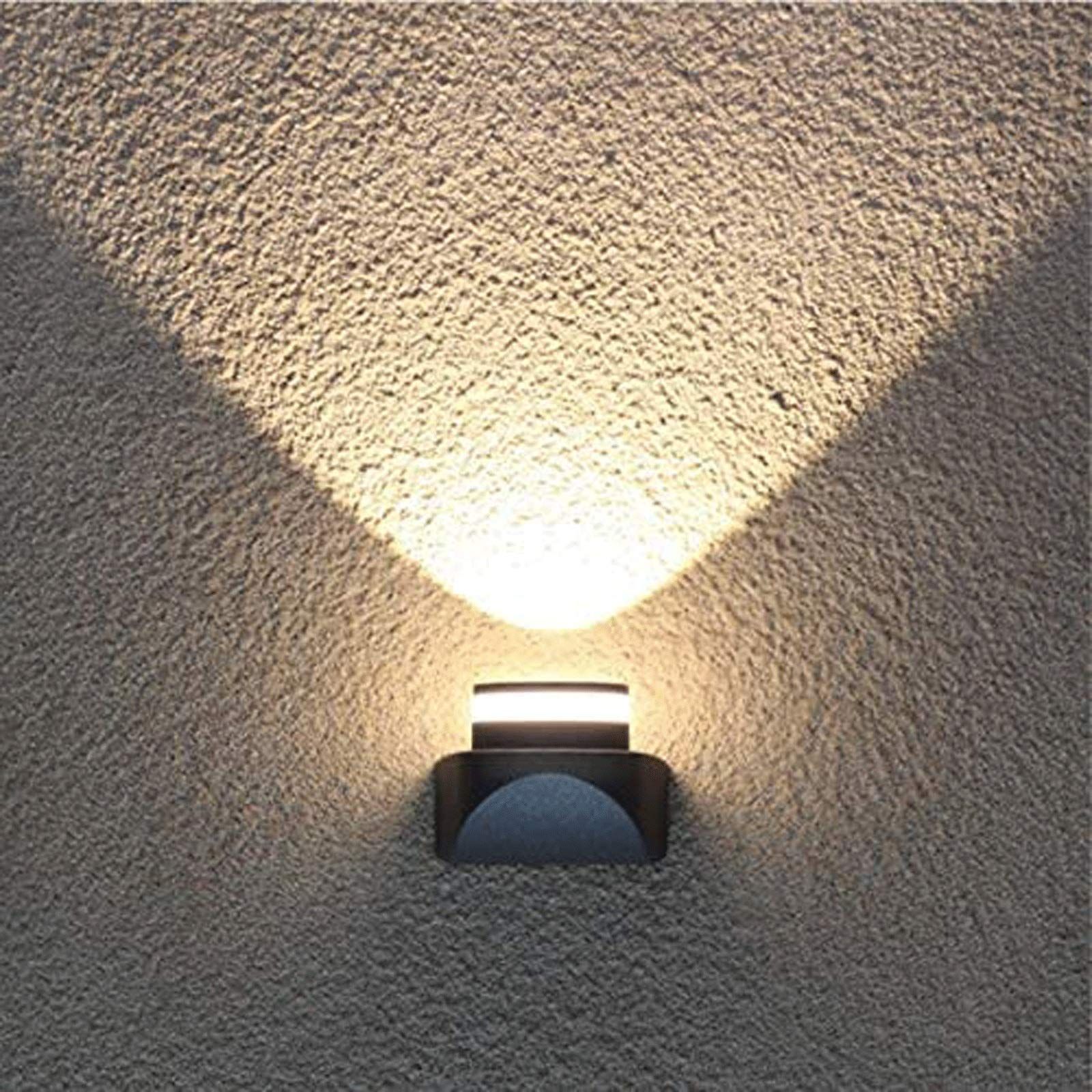 Outdoor Wall Lamp Led Waterproof Wall Lamps Modern Porch Wall Light Black view 3