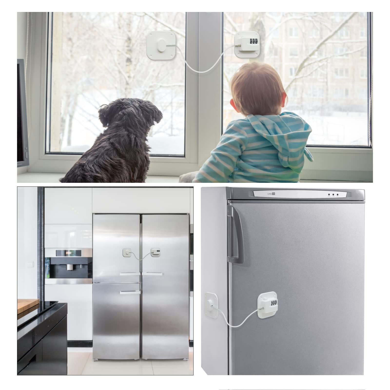 2 Pack Refrigerator Lock Combination view 2