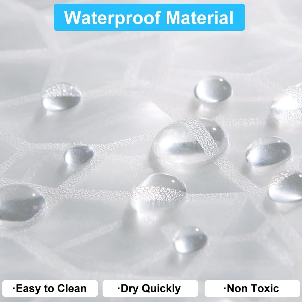 70*70Inch Plastic Shower Curtain Liner for Shower Stall & Bathtubs view 3