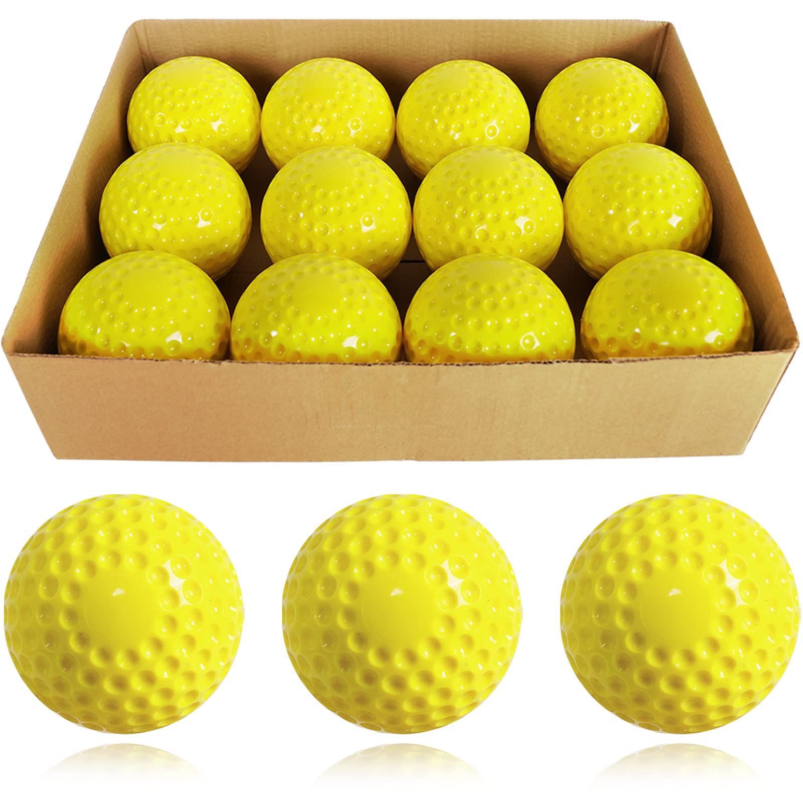 12 Pack Pitching Machine Softballs view 4