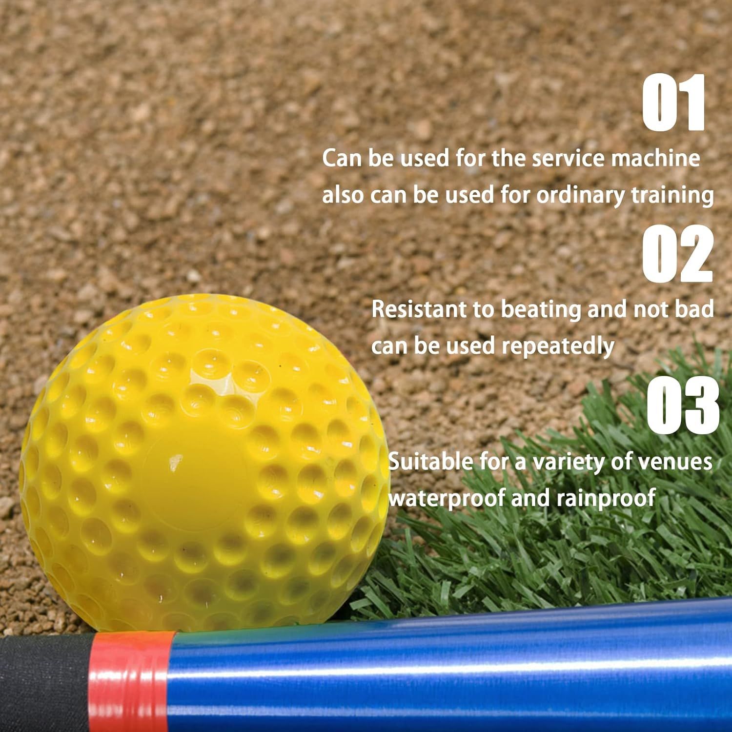 12 Pack Pitching Machine Softballs view 5