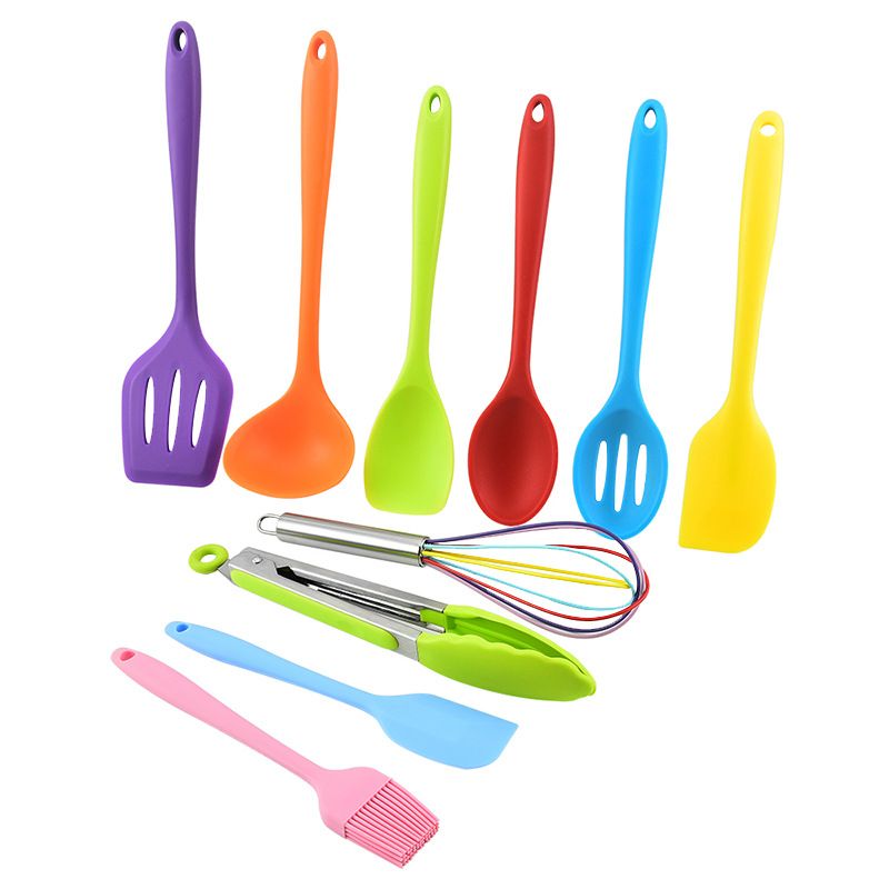 Cooking Spoon,Kitchen Utensil Set,Colorful Silicone Cooking Utensil Set